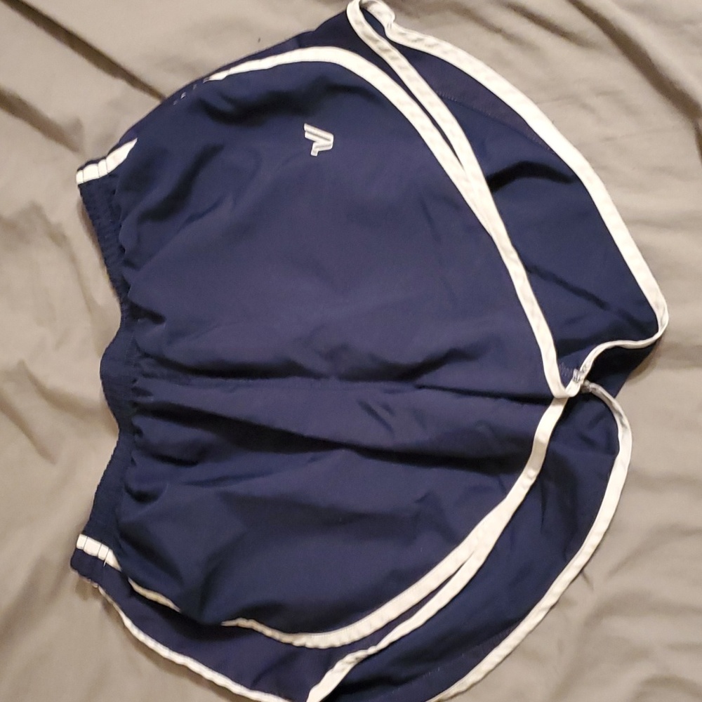 Blue Varsity shorts, size medium